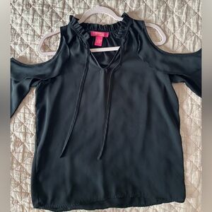 Cold Shoulder Blouse Catherine Malandrino Black